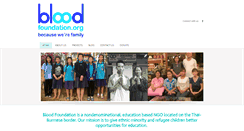 Desktop Screenshot of bloodfoundation.org